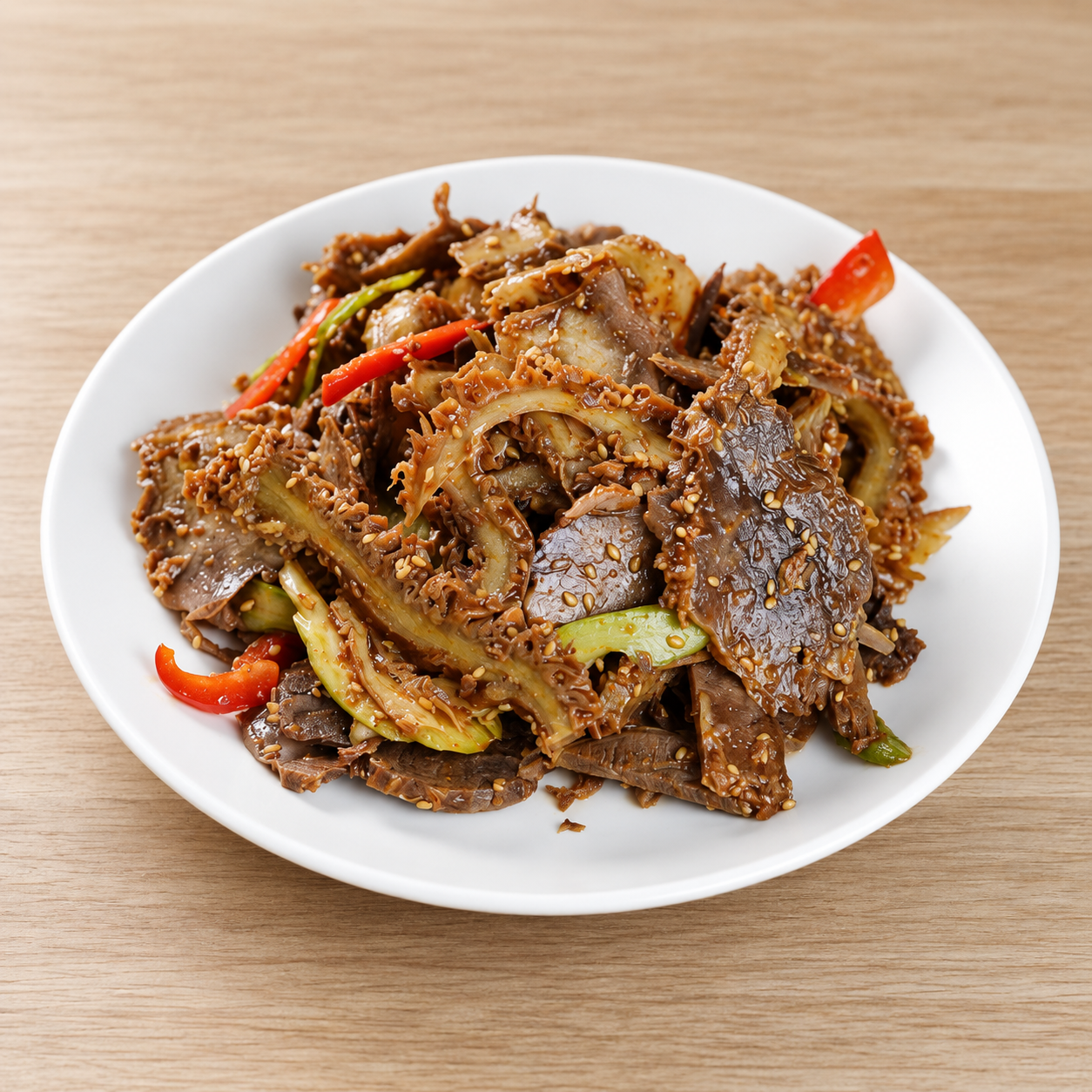 SPICY BEEF AND TRIPE SALAD at Keke Food