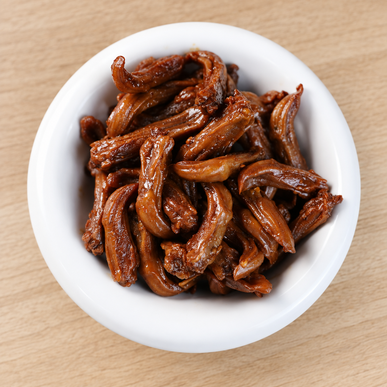 SWEET AND SPICY DUCK TONGUE at Keke Food